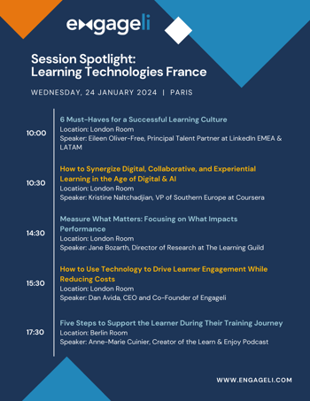 Engageli at Learning Technologies Paris 2024
