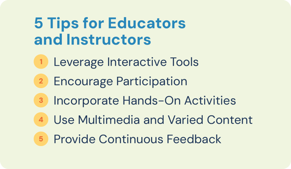 5 tips for Active and passive learning 