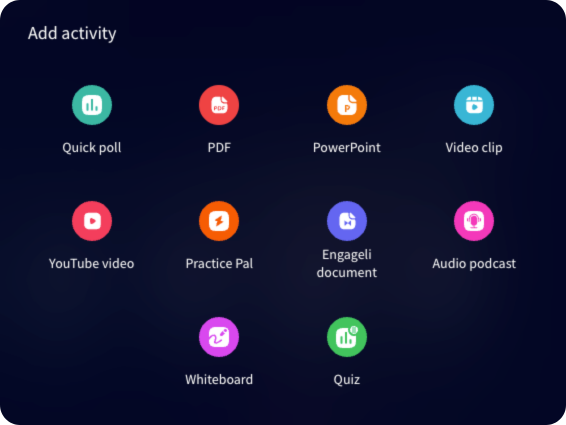 Engageli Studio Activities