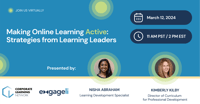 Webinar: Strategies from Learning Leaders on Making Online Learning Active