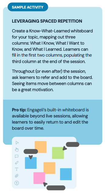 Sample Activity Leveraging Spaced Repetition