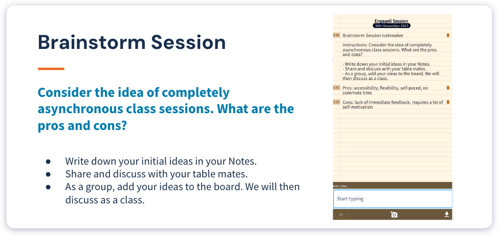Brainstorm Session Online Icebreaker