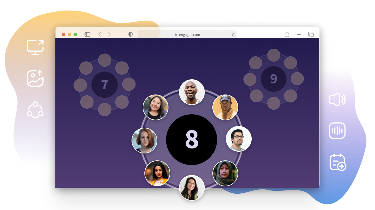 Collaborative Table seating in Engageli